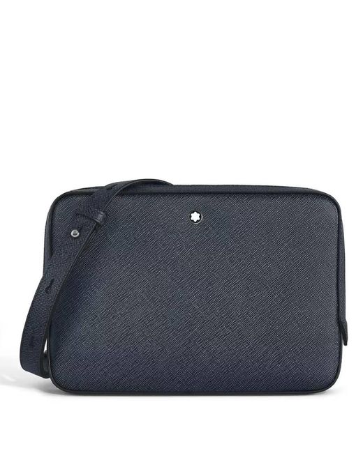 Montblanc Blue Sartorial Mini Leather Crossbody