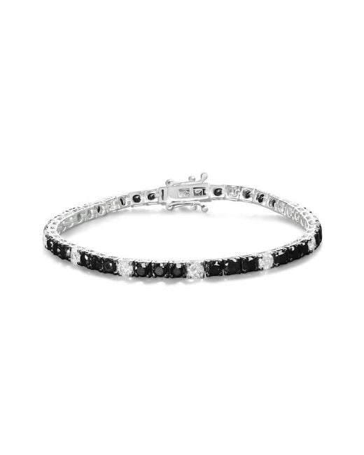 Haus of Brilliance Metallic 925 Sterling 10.0 Cttw And Diamond Tennis Bracelet (I-J Color, I2-I3 Clarity)