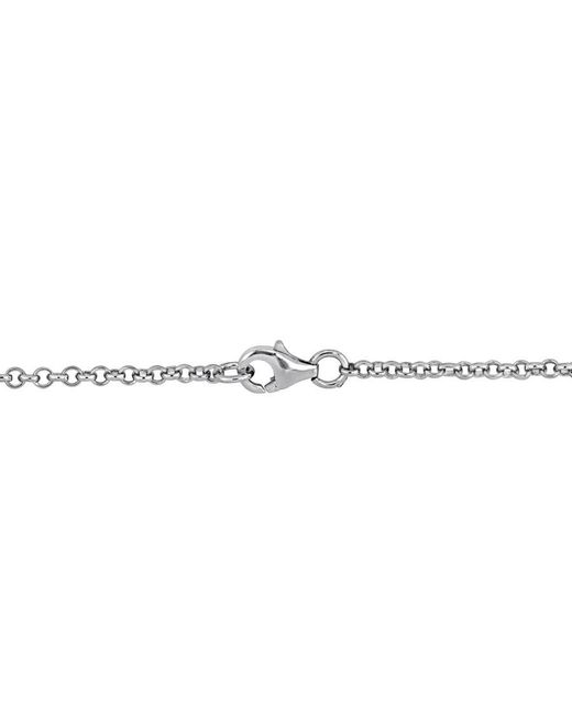 Amour Metallic 10 Ct Tgw Cubic Zirconia By The Yard Station Necklace