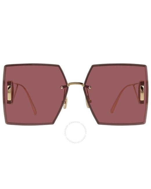 Dior Purple Burgundy Square Sunglasses 30montaigne S7u B0d0 64