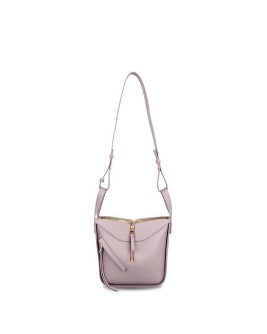 Loewe White Logo Embossed Shoulder Bag