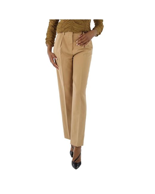 Filles A Papa Natural Ladies Camel High Waist Tailored Pants, Brand Size 0