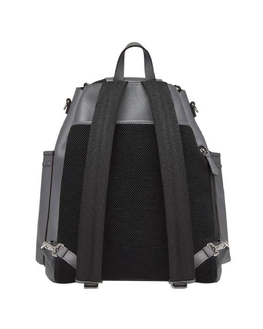 Fendi Black Strike Large Leather Backpack for men