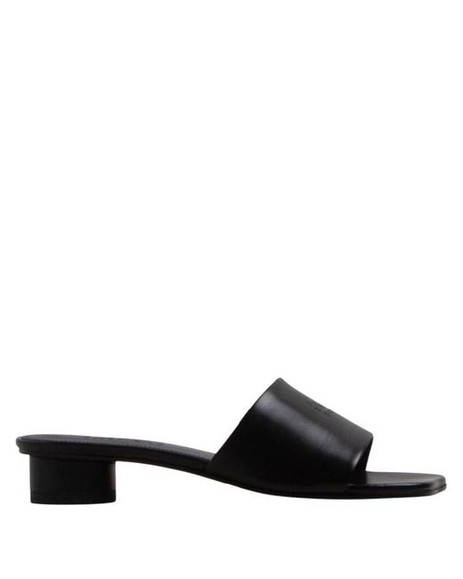 MM6 by Maison Margiela Black Maison Margiela Anatomical Shape Leather Sandals, Brand Size 35 Us