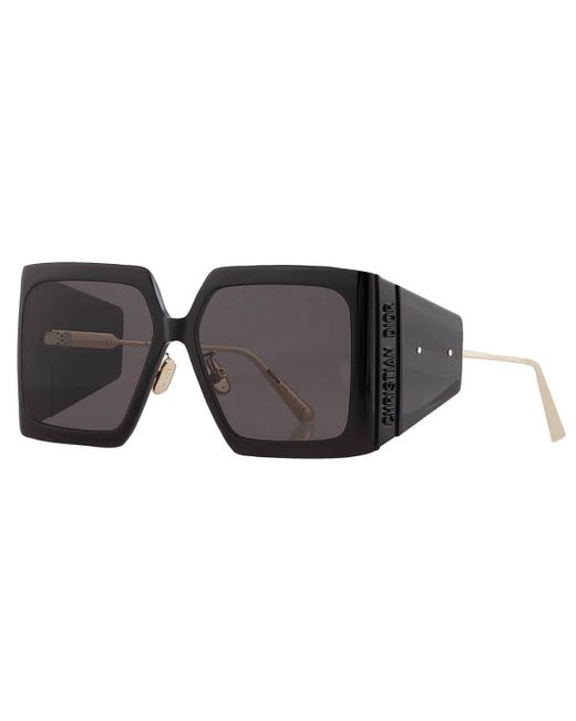 Dior Black Smoke Square Sunglasses Solar S1u Cd40040u 01a 59
