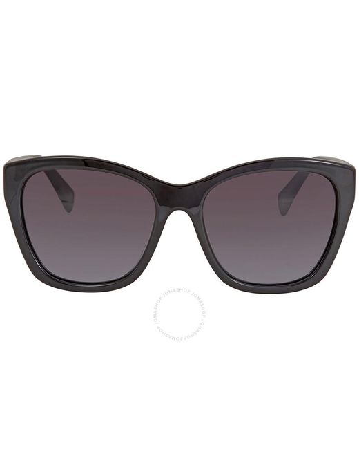Ferragamo Gray Grey Gradient Cat Eye Sunglasses Sf957s 001 56