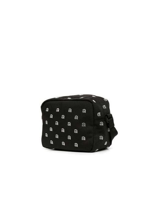Alexander Wang Black Wangsport Crystal Logo Camera Bag Shoulder