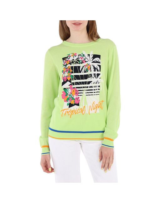 J.won Green J-Won Tropical Pullover