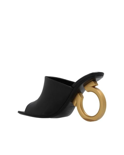 Ferragamo Black Ladies Sandals, Us for men