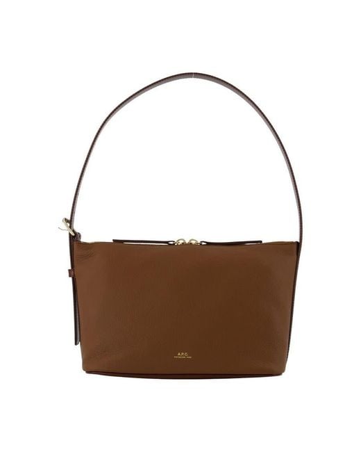 A.P.C. Brown Vera Shoulder Bag