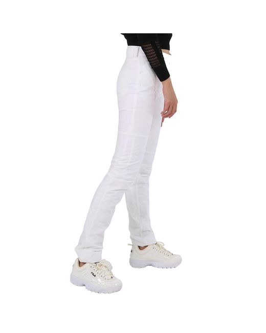 MM6 by Maison Margiela White Mm6 Ladies Padded Pants, Brand Size 36 (Us Size 4)