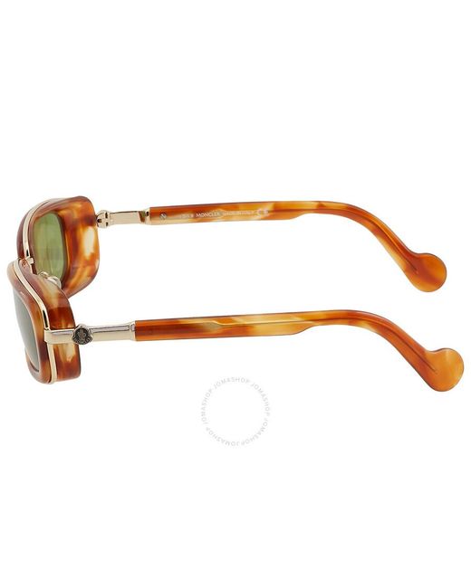 Moncler Brown Rectangular Sunglasses Ml0127 53n 52 for men