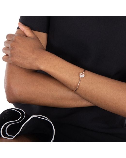 Swarovski Metallic Dextera Round Cut Crystal Bangle