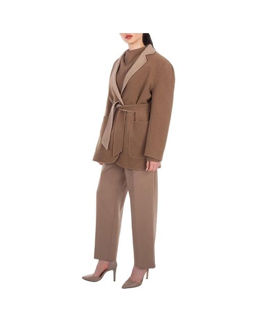 Max Mara Brown Mirko Oversized Reversible Jacket, Brand Size 38 Us for men