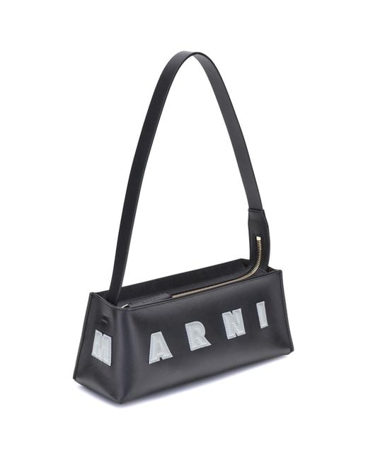 Marni Blue Museo Baguette Shoulder Bag