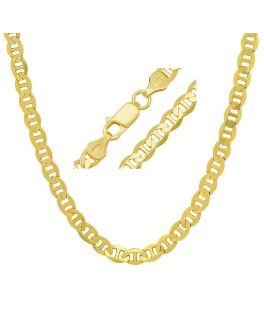 Kylie Harper Metallic Thick/Heavy Italian 14K Over Mariner Chain for men