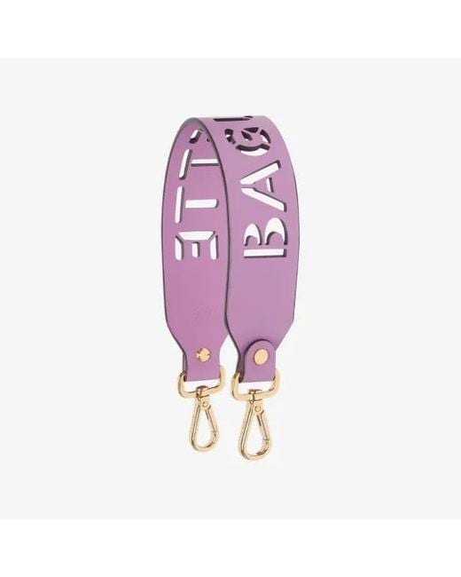 Fendi Purple Strap You- Leather Mini Shoulder Strap