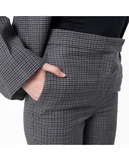 Ferragamo Gray Houndstooth Wool Trousers, Brand Size 38 Us for men