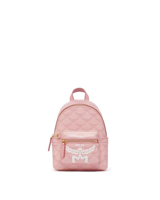 MCM Pink Backpack Stark Lauretos