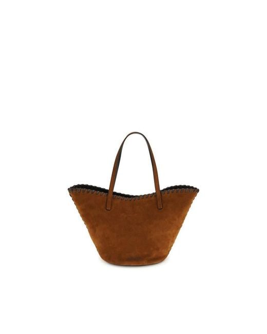 Staud Brown Caro Top Handle Bag