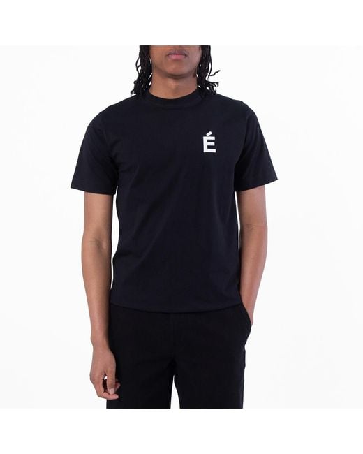 Etudes Studio Black Wonder Patch Cotton T-Shirt for men