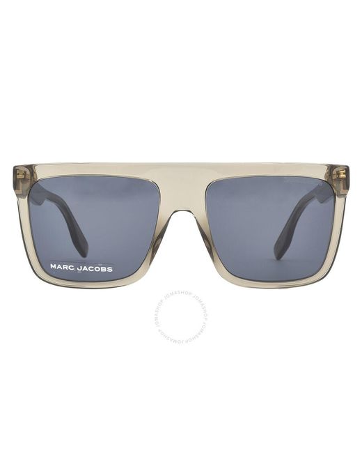 Marc Jacobs Black Grey Browline Sunglasses Marc 639/s 009q/ir 57 for men