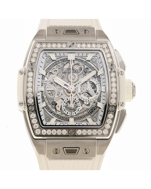 Hublot Metallic Big Bang Chronograph Automatic Diamond Watch for men