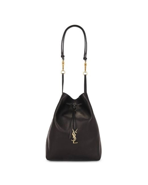 Saint Laurent Black Paris Vii Pochon Nappa Bag