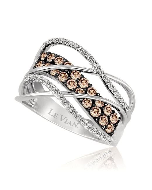 Le Vian Metallic Ladies Chocolate Diamonds Fashion Ring