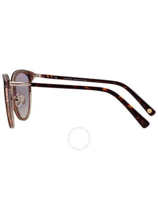 Balmain Multicolor Grey Oval Unisex Sunglasses  6084k 3 56