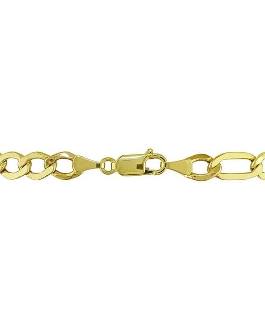 Amour Metallic 2-Piece Set Of Figaro Necklace And Bracelet for men