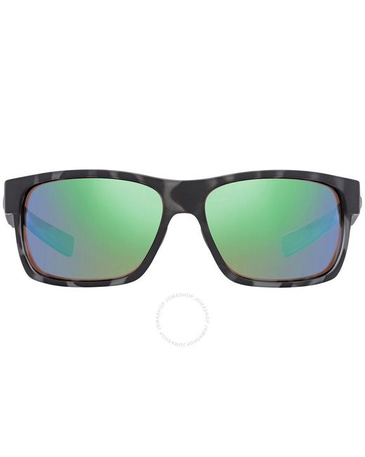 Costa Del Mar Green Half Moon Mirror Polarized Glass Sunglasses 6s9026 902637 60 for men