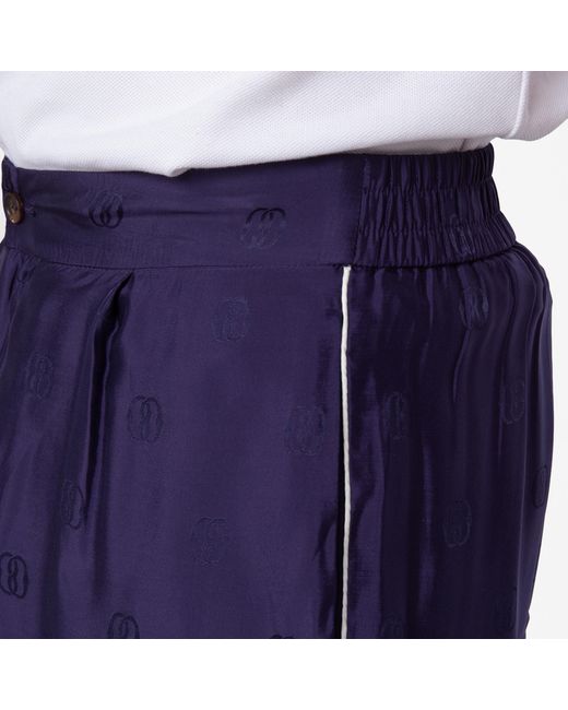 Bally Purple Monogram Jacquard Shorts for men