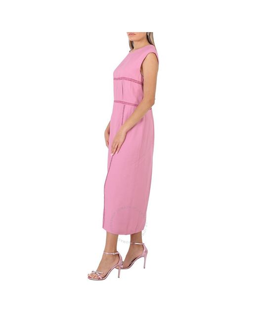 Chloé Pink Lace-trimmed Dress