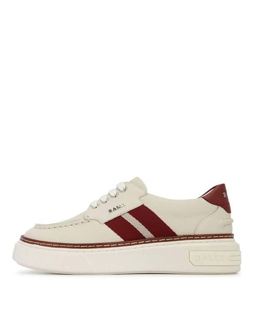 Bally Pink Mael Leather Low-Top Sneakers, Brand Size 10 Us for men