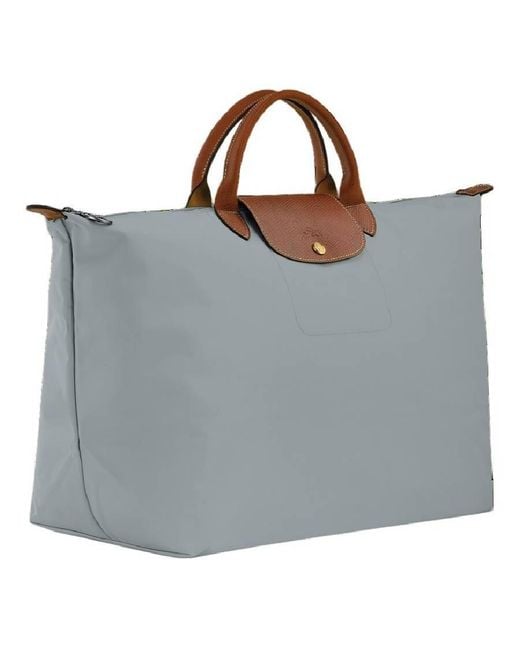 Longchamp Blue Le Pliage Travel Bag