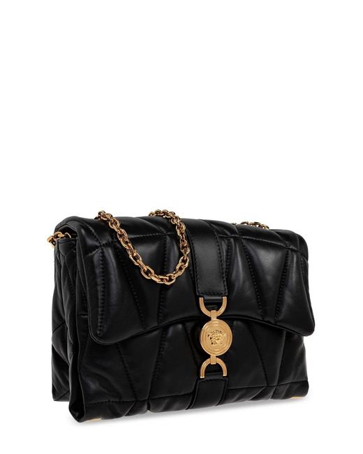 Versace Black Medusa Chain-Linked Shoulder Bag