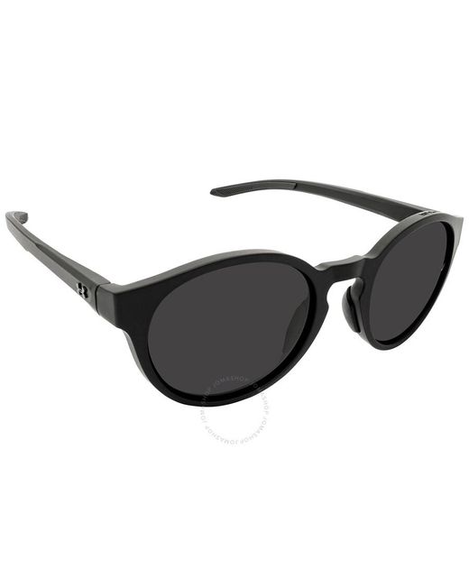 Under Armour Brown Grey Round Sunglasses for men