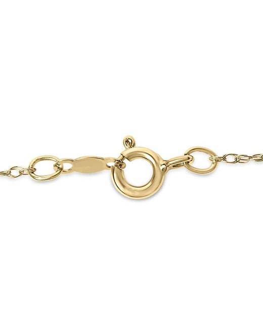 Haus of Brilliance Metallic 14K Plated 1/3 Cttw Diamond Evil Eye Station Bracelet