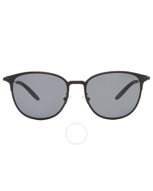 Michael Kors Black Caden Polarized Dark Grey Square Sunglasses Mk1059 120281 54 for men