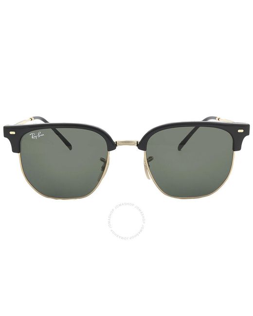 Ray-Ban Brown New Clubmaster Green Sunglasses Rb4416 601/31 51