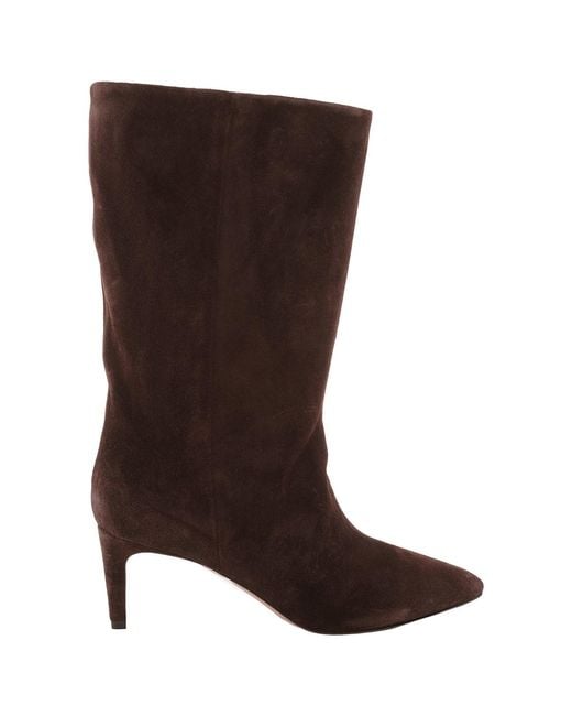 Paris Texas Brown Mid-Calf 60 Stiletto Boots