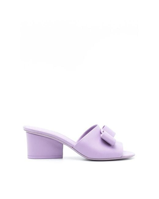 Ferragamo Purple Ladies Sandals, Us