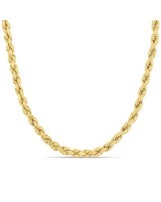 Amour Metallic 18 Inch Rope Chain Necklace for men
