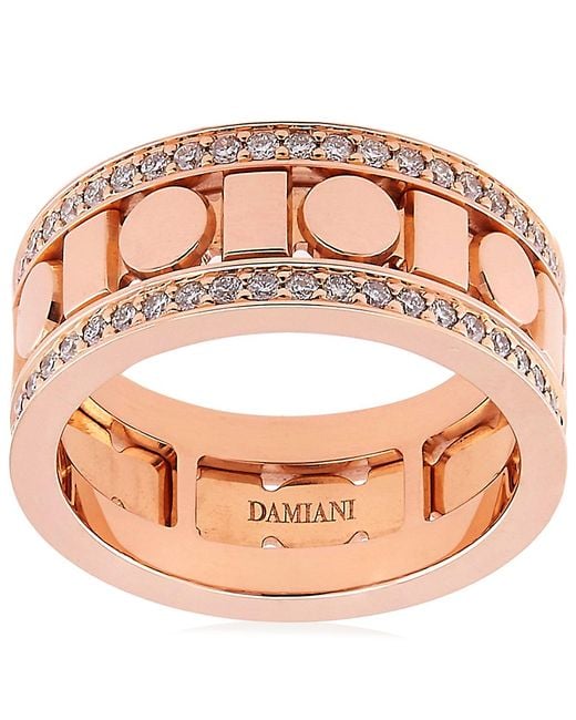 Damiani Pink Belle Epoque Reel Diamond Ring for men