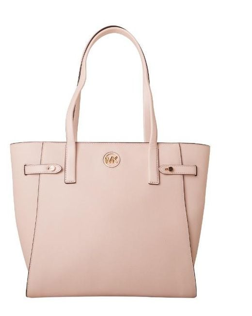 Michael Kors Pink Carmen Logo Tote Bag