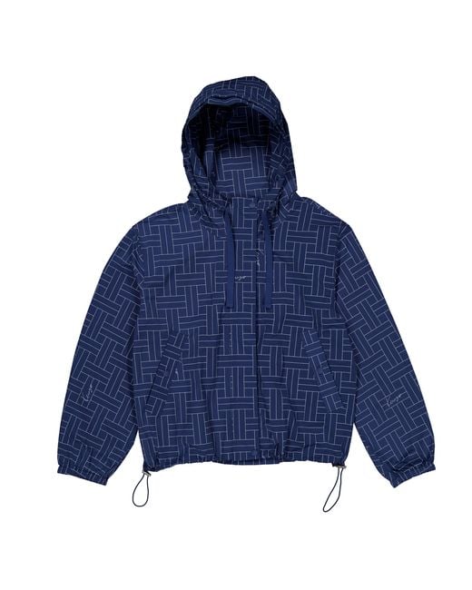 KENZO Blue Weave Short Windbreaker