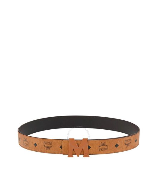 MCM Brown Claus Tonal M Reversible Belt, Cm for men
