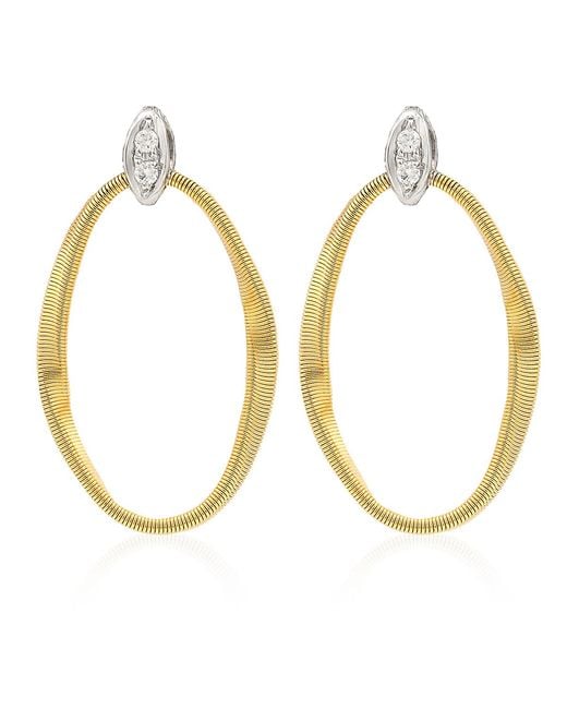 Marco Bicego Metallic Marrakech Onde Collection 18K And Diamond Link Stud