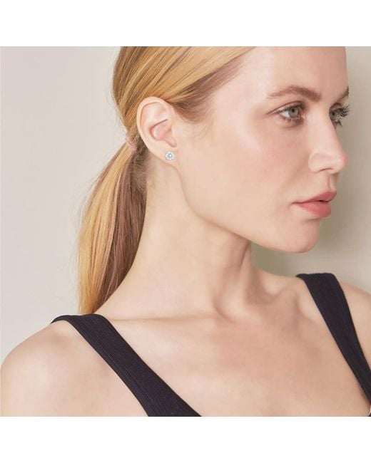 Brilliant Diamond White 14Kt 2.00 Carat Lab Grown Diamond Stud Earrings For